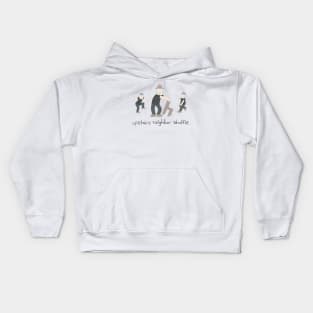 upstairs neighbor shuffle Kids Hoodie